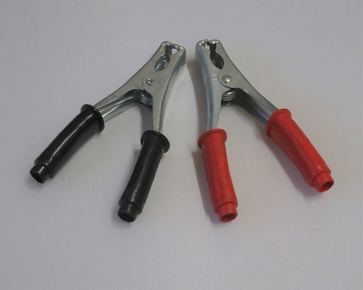 T-Mech Commercial Jump Start battery Charger Clamps Pair (Black & Red) 23295