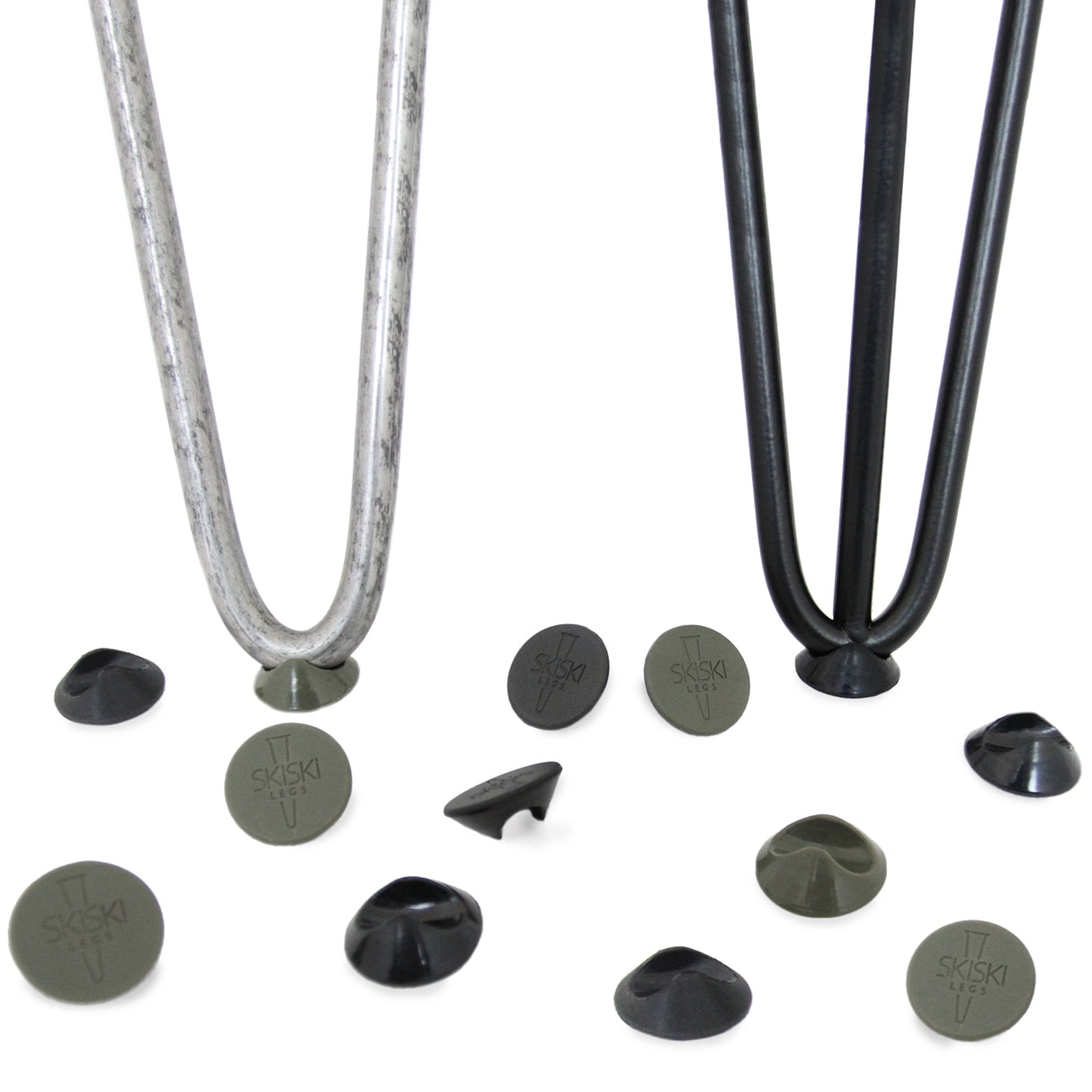 4 x Hairpin Leg Feet Protectors - Grey